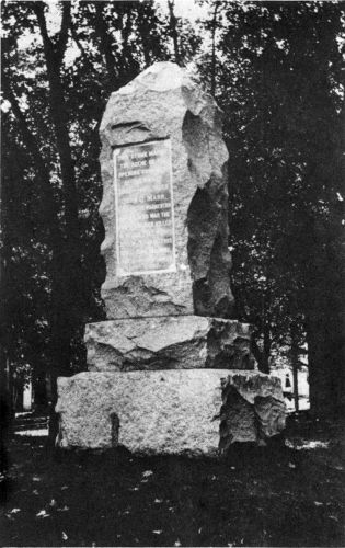 The Marr Monument commemorating the first Confederate officer killed in the Civil War, June 1861. Photo from the National Archives.