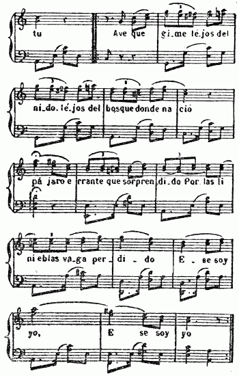 partitura de Casta Paloma