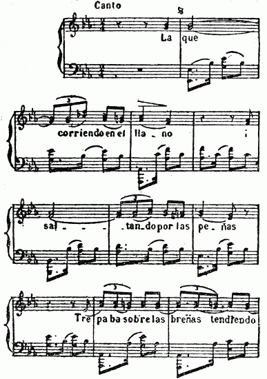 partitura de Casta Paloma