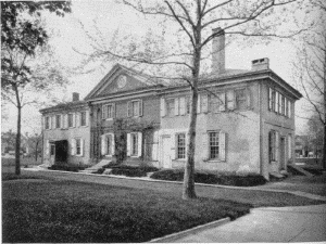 Plate V.—Hope Lodge, Whitemarsh Valley. Erected by Samuel Morris in 1723; Home of Stephen Girard.