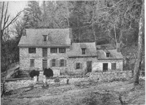 Plate X.—Glen Fern, on Wissahickon Creek, Germantown. Erected about 1747 by Thomas Shoemaker; Grumblethorpe, 5261 Germantown Avenue, Germantown. Erected in 1744 by John Wister.