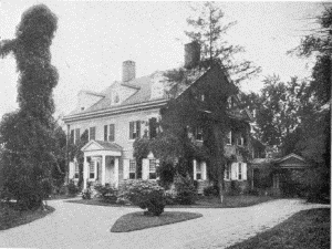 Plate XI.—Upsala, Germantown Avenue and Upsala Streets, Germantown. Erected in 1798 by John Johnson; End Perspective of Upsala.