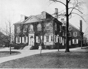 Plate XV.—Deschler-Perot-Morris House, 5442 Germantown Avenue, Germantown. Erected in 1772 by Daniel Deschler; Vernon, Vernon Park, Germantown. Erected in 1803 by James Matthews.