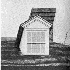 Plate XLVII.—Dormer, Witherill House, 130 North Front Street; Dormer, 6105 Germantown Avenue, Germantown; Foreshortened Window, Morris House; Dormer, Stenton; Window and Shutters, Witherill House; Window and Blinds, 6105 Germantown Avenue.