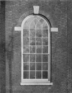 Plate XLIX.—Detail of Round Headed Window, Congress Hall; Detail of Round Headed Window, Christ Church.