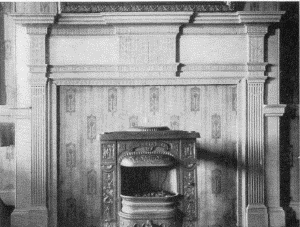 Plate LXVII.—Mantel, Rex House, Mount Airy; Mantel at 729 Walnut Street.