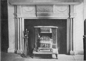 Plate LXVII.—Mantel, Rex House, Mount Airy; Mantel at 729 Walnut Street.