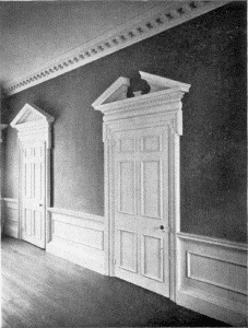 Plate LXXI.—Doorways, Second Floor Hall, Mount Pleasant; Doorway Detail, Whitby Hall.