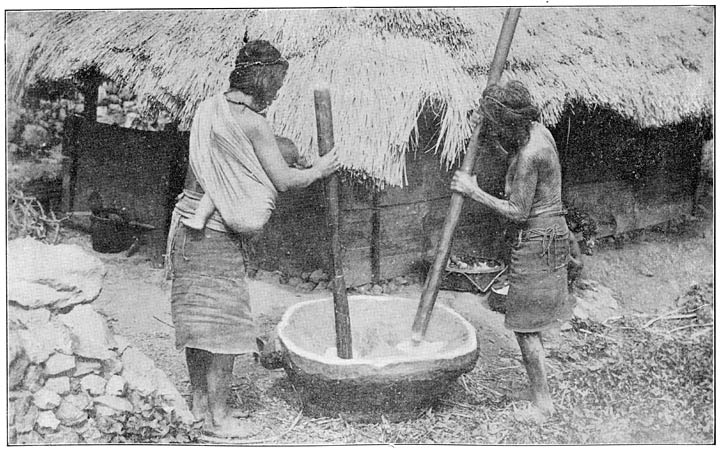 Rijststampen in Manilla.