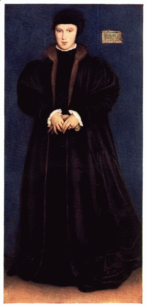 PLATE XXXIII.—HANS HOLBEIN  PORTRAIT OF CHRISTINA, DUCHESS OF MILAN  National Gallery, London