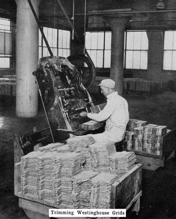 Photo: Trimming Westinghouse grids