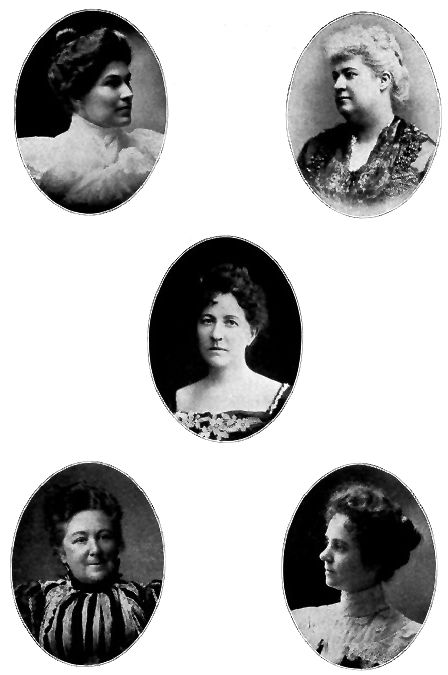 LAURA A. GREGG. Omaha, Neb. MARY WOOD SWIFT. San Francisco, Cal. ELLIS MEREDITH. Denver, Colo. EMMA SHAFTER HOWARD. Oakland, Cal. DR. CORA SMITH EATON. Minneapolis, Minn. 