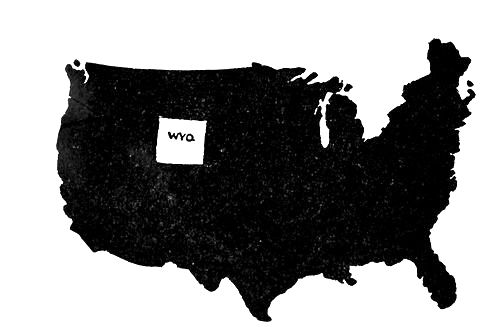 MAP I.  The Suffrage Map from 1869 to 1893. Wyoming as a Territory in 1869 and as a State in 1890 gave equal suffrage to women.