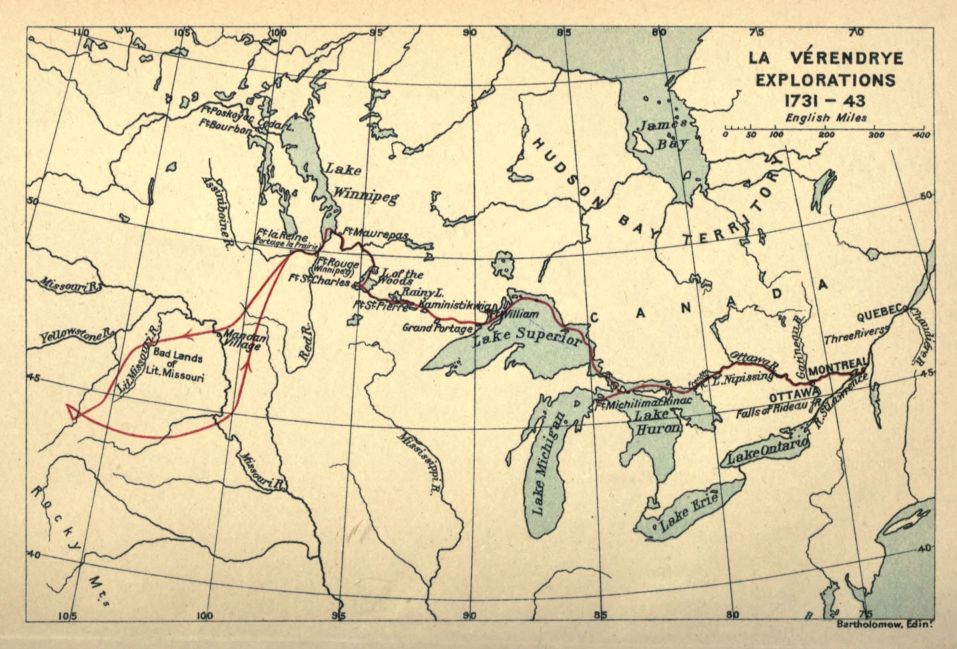 La Vérendrye Explorations, 1731-43