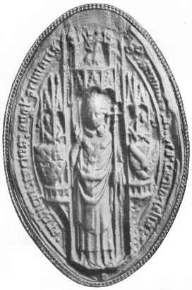 SEAL OF SIMON DE ISLIP.  Vicar of Horncastle, 1349; Archbishop of Canterbury, 1349–1366