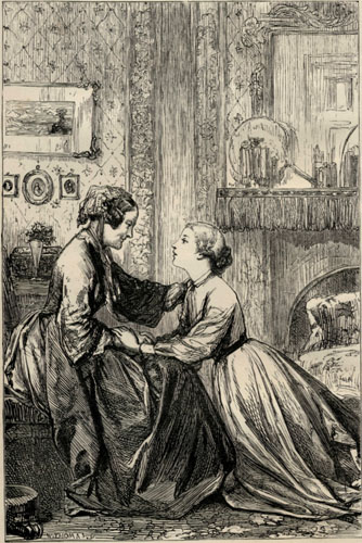 "I love you as though you       were my own," said the Schoolmistress.