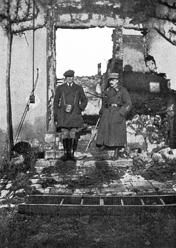 The ruined village of Gerbéviller, destroyed after their retreat by the Germans.