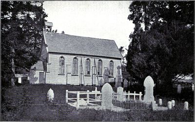 OLD CHURCH AT RUSSELL (Built in 1838).