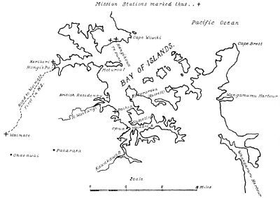 MAP OF THE BAY OF ISLANDS DISTRICT.