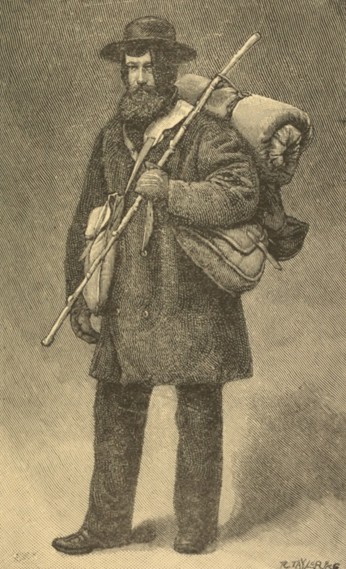 JAMES GILMOUR EQUIPPED FOR HIS WALKING EXPEDITION IN MONGOLIA IN FEBRUARY 1884