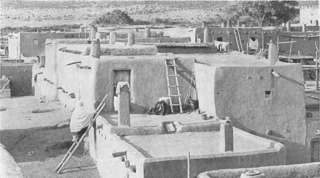 Climbing home over your neighbor's roof and bolting your door by pulling up the ladder is customary in Taos