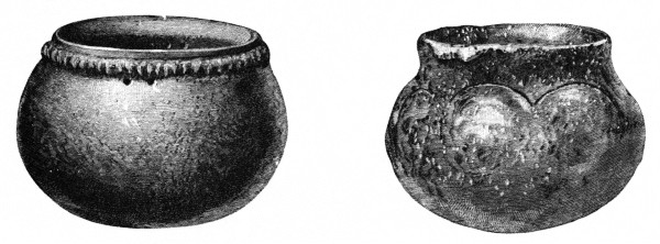 Fig. 395.--Pot: Arkansas (?).--1/3; Fig. 396.--Pot: Waverly, Tennessee.--1/3.