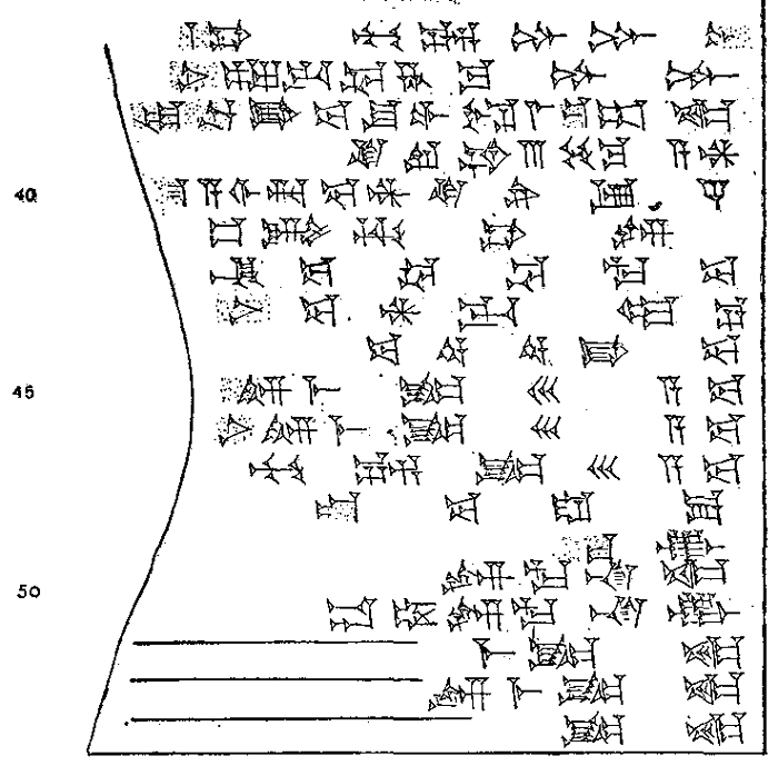 Plate of cuneiform tablet.