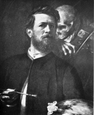 Fiddling Death  From a portrait by Arnold Boecklin