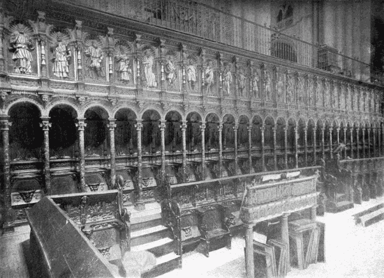 CATHEDRAL OF TOLEDO The choir stalls