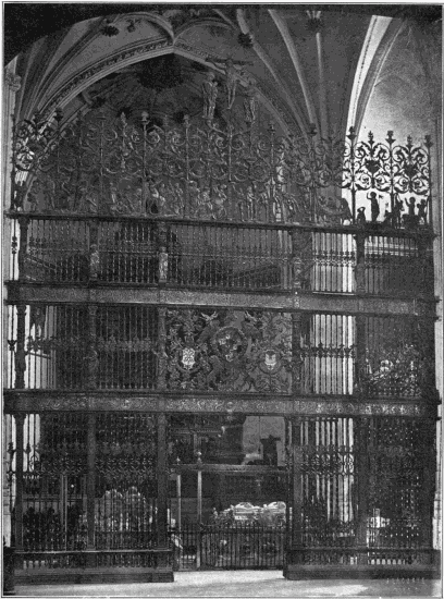 CATHEDRAL OF GRANADA The reja enclosing the Royal Chapel and tombs of the Catholic Kings