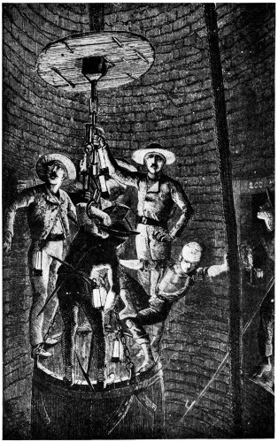 Miners Descending a Shaft.