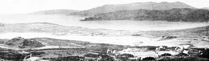 BIRD'S-EYE VIEW OF THE GOLDEN GATE.