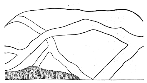 Tortuous veins of lava at Punto di Giumento, Etna.