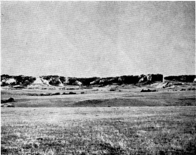 Fig. 2. Central part of Slim Buttes as viewed from the east.