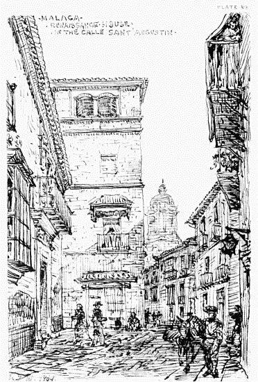 PLATE 63 MALAGA RENAISSANCE HOUSE IN THE CALLE SANT' AUGUSTIN MDW 1869