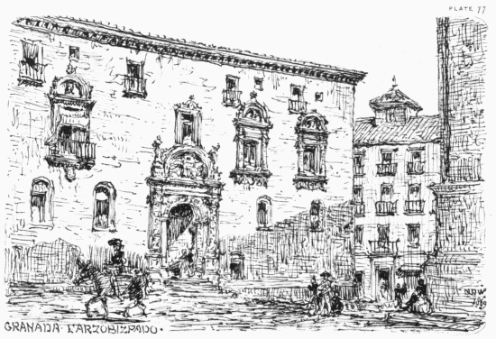 PLATE 77 GRANADA L'ARZOBISPADO MDW 1869