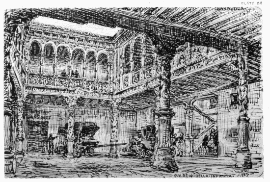 PLATE 82 SARAGOSSA PALACIO DELLA INFANTA MDW 1869