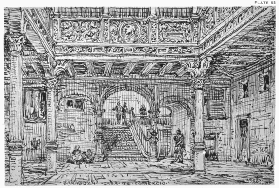 PLATE 85 SARAGOZA CASA DE COMERCIO MDW 1869