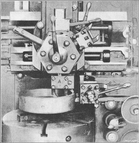 Turning Gasoline Engine Flywheel on Vertical Turret Lathe—First Position