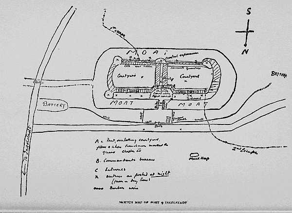 SKETCH MAP OF FORT 9 INGOLSTADT