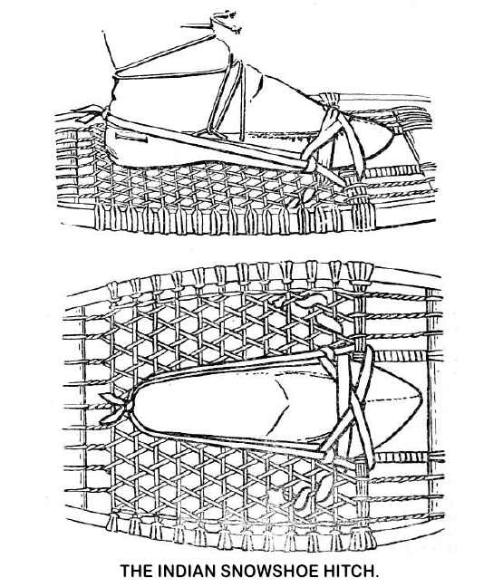 THE INDIAN SNOWSHOE HITCH.