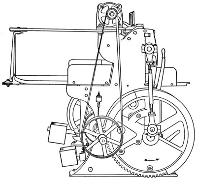 ELECTRIC MOTOR OVERHEAD, BELT DRIVE