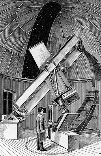 Fig. 44.—Photographic telescope of the Paris Observatory.