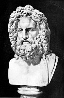 BUST OF ZEUS OTRICOLI -- Vatican Gallery, Rome -- Alinari, Photo. John Andrew & Son, Sc.