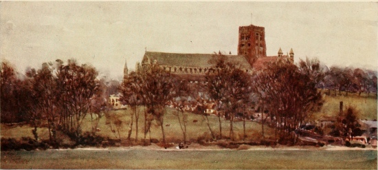 ST. ALBANS  FROM THE WALLS OF OLD VERULAM