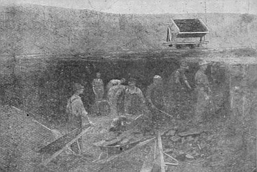 Coal mining at Tofield, Alberta, where an excellent quality is obtained, and where natural gas is abundant.