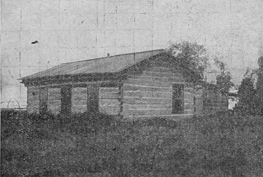 One type of house built of logs in the park districts of Central Alberta.