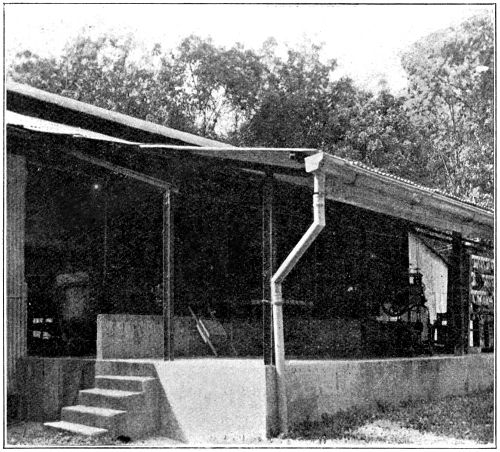 Raised Verandah for Reception and Handling of Latex