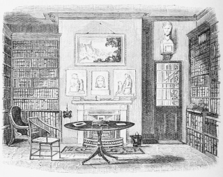 ARCHDEACON HARE'S STUDY, HURSTMONCEAUX RECTORY.