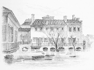 THE HÔTEL DE LONDRES DURING THE FLOOD.